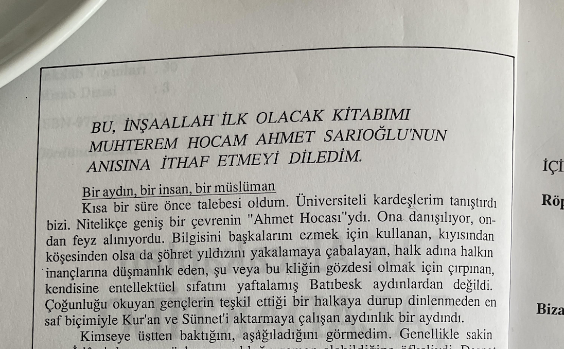 Bir aydın, bir insan, bir Müslüman