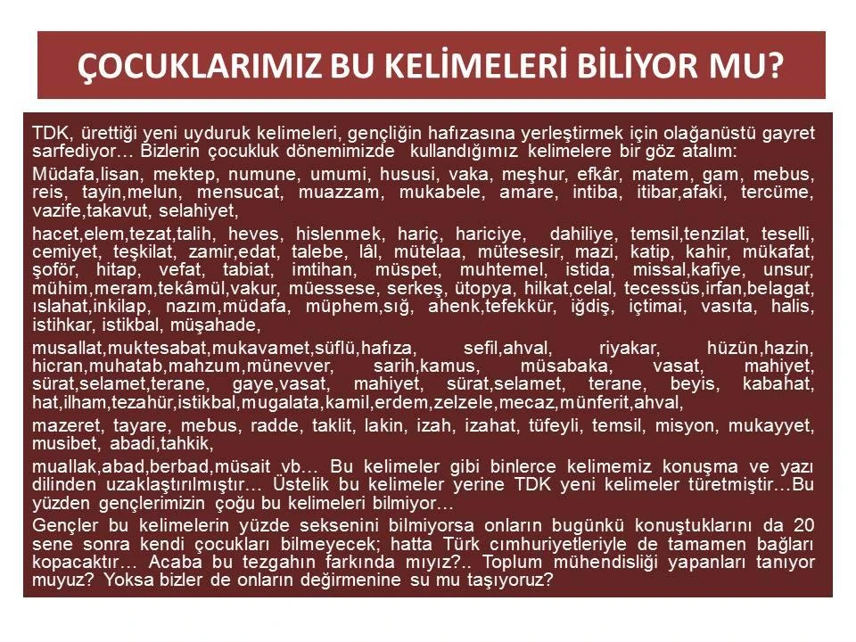 TDK’nin Türkçeyi zayıflatmasının açık delili!.. 60 bin kelimemizi çöpe attılar! İktidar da destek verdi…