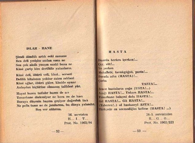 Deli Şiirler! İşte, akıl hastalarının Bakırköy'de yazdığı 50 yıllık şiirler...