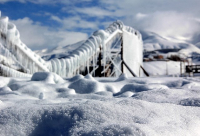 Erzurum ve Doğu’dan karlı-buzlu manzaralar