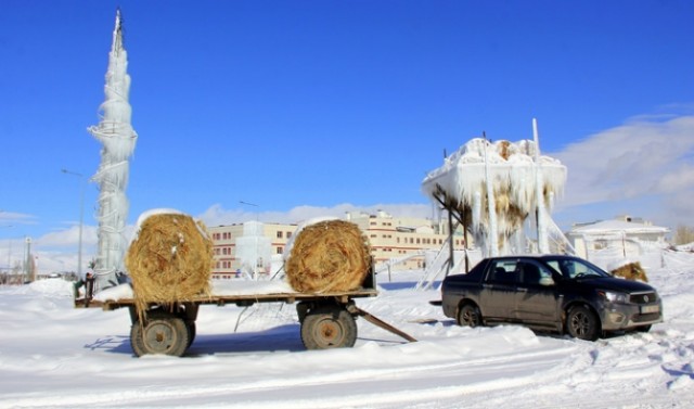 Erzurum ve Doğu’dan karlı-buzlu manzaralar