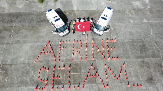 112 personelinden 'Afrin'e Selam'