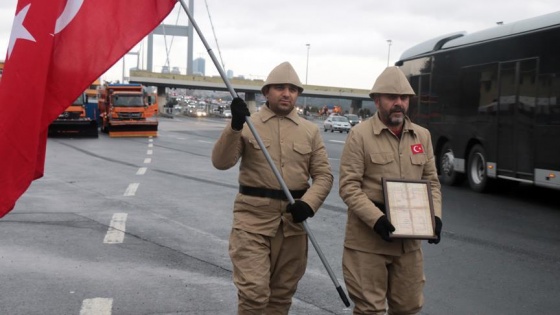 15 Temmuz Şehitler Köprüsü'nde nöbet tuttu