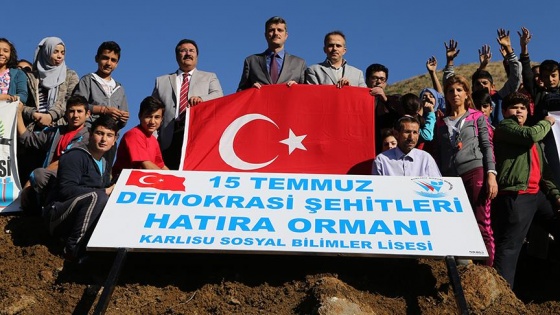 15 Temmuz şehitleri anısına hatıra ormanı