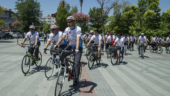 '15 Temmuz Şehitlerini Anma Bisiklet Turu' başladı