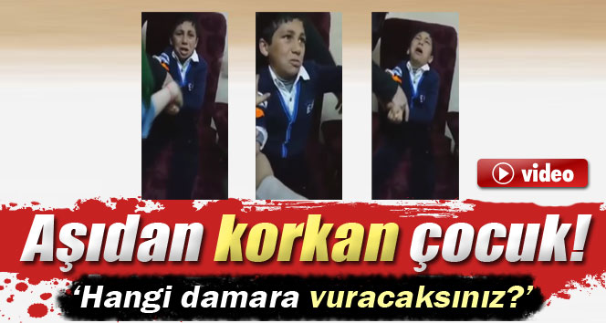 Aşıdan korkan çocuğun tepkisi!..