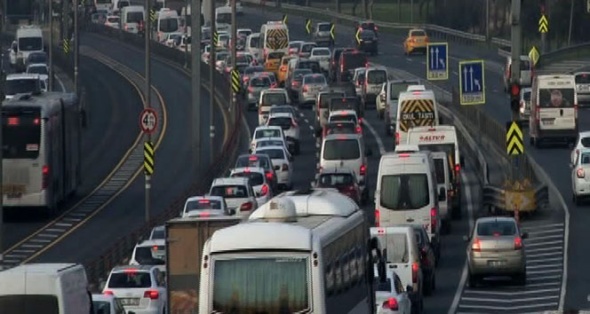 İstanbul’da trafik yoğunluğu