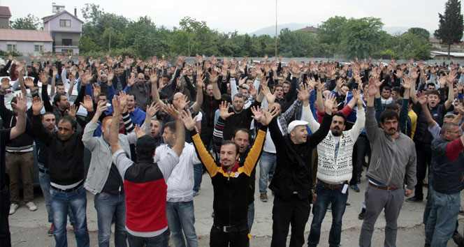 Kocaeli’de işçilerin eylemi devam ediyor