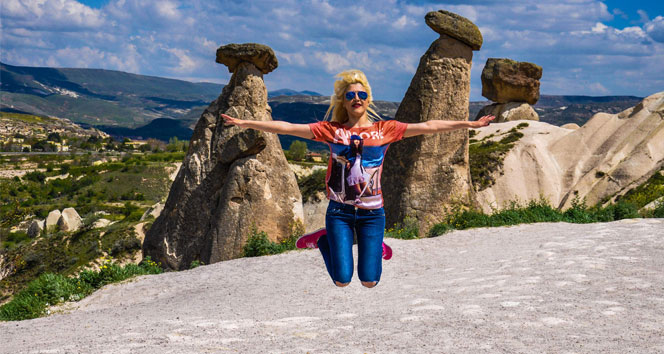 Turistler en çok bu peri bacasının fotoğrafını çekiyor