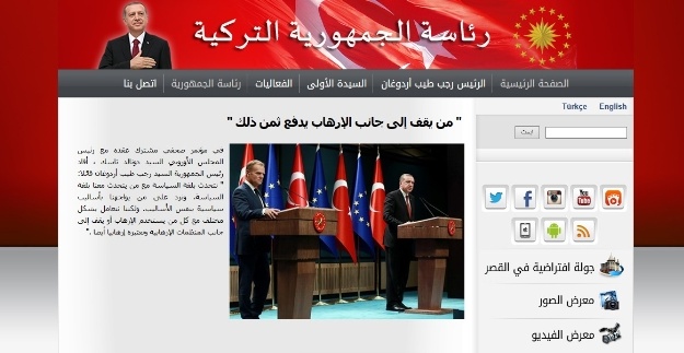 Cumhurbaşkanlığı Arapça yayına başladı