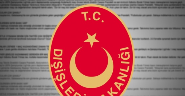 Dışişleri’nden kınama !