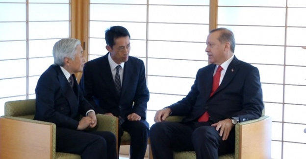 Erdoğan Japon İmparatoru Akihito’yu ziyaret etti