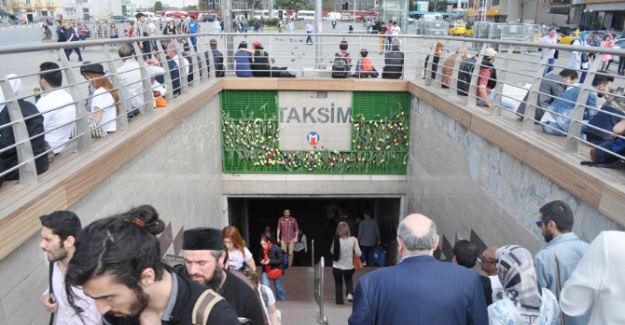 Taksim metrosu açıldı