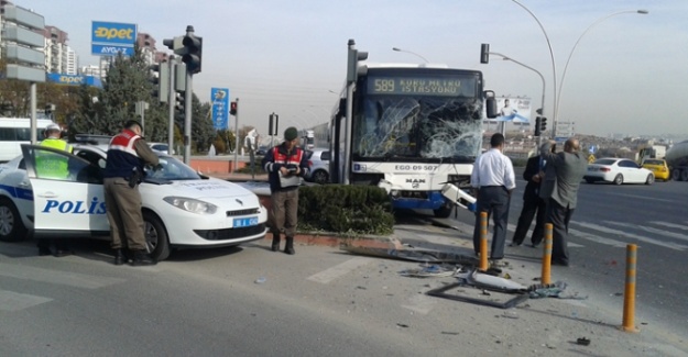 Ankara’da korkutan kaza: 3 yaralı