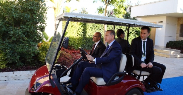 Cumhurbaşkanı Erdoğan "buggy" koltuğunda