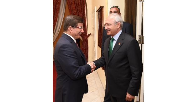 Davutoğlu, Kılıçdaroğlu ve Bahçeli ile görüştü