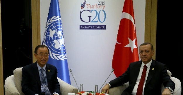 Erdoğan Ban Ki-Moon ile görüştü