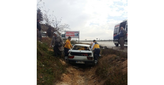 Otomobil takla attı: 3 yaralı