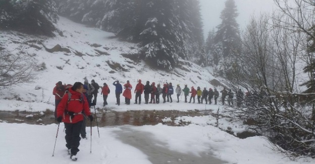 Dağcılar, soluğu Uludağ’da aldılar