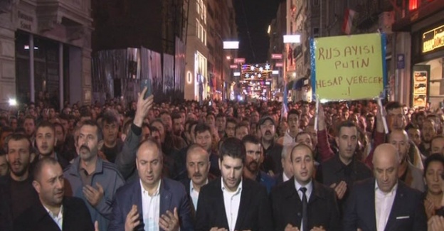 Rusya'ya Türkmen Dağı protestosunda ortak tepki!..