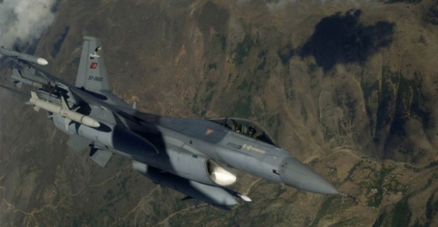 10 F-16’yla sınırda devriye uçuşu