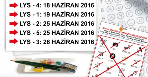 Bunlar üniversite sınavına girecek adaylar için