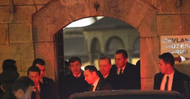 Erdoğan ve Davutoğlu Mevlana Müzesi’ni ziyaret etti