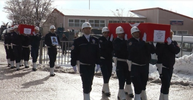 Şehit polisler törenle memleketlerine uğurlandı