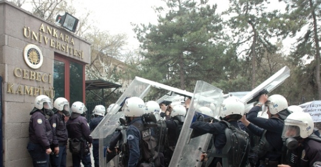 Ankara Üniversitesinde gerginlik: 15 gözaltı