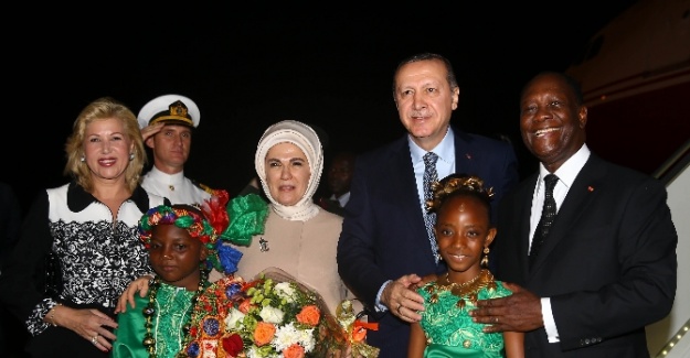 Cumhurbaşkanı Erdoğan’a Fildişi Sahili’nde de sevgi seli