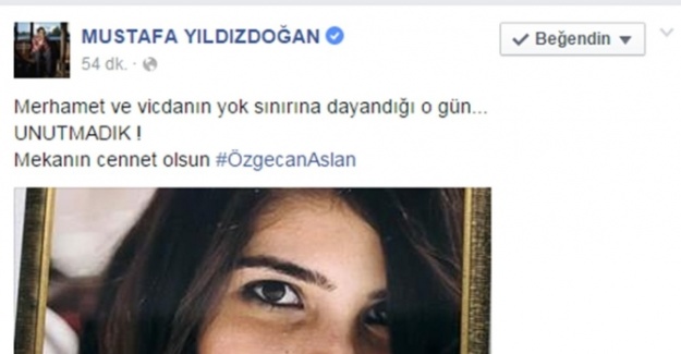 Ünlüler Özgecan Aslan’ı unutmadı