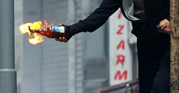 Polis karakoluna molotoflu saldırı