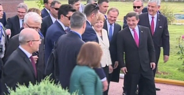 Davutoğlu ve Merkel Nizip’e hareket etti