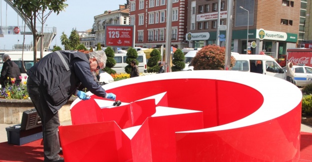 Giresun’da Ayyıldız Büstüne çirkin saldırı