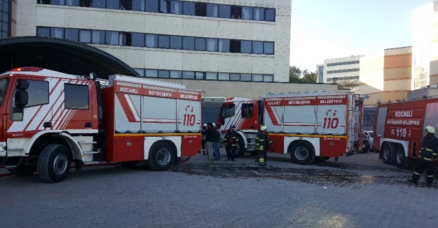 Üniversite hastanesinde yangın paniği!