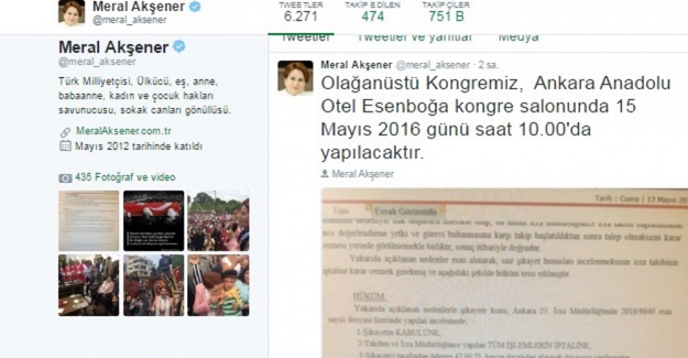 Akşener’den kurultay daveti