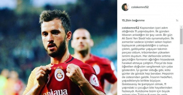 Emre Çolak’tan veda mesajı