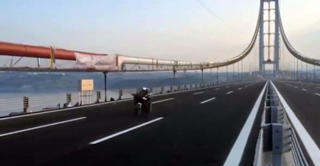 Kenan Sofuoğlu yeni köprüden rüzgar gibi geçti