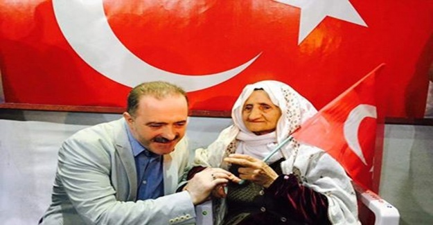 90 yaşında vatan nöbetinde