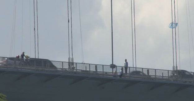 İstanbul trafiğine intihar girişimi engeli