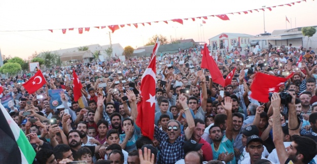 Suriyelilerden Cumhurbaşkanı Erdoğan’a büyük destek