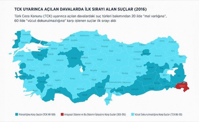 Adalet Bakanlığı Türkiye'nin 'Suç Atlası'nı hazırladı