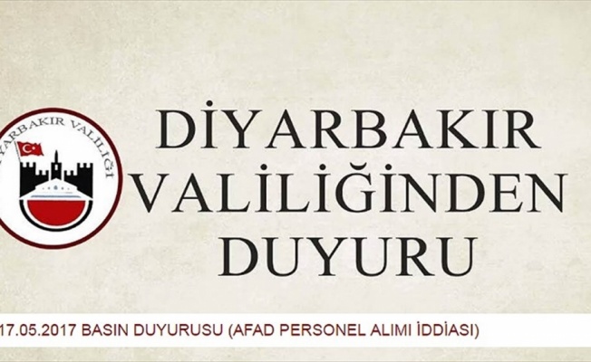 Diyarbakır Valiliği'nden dolandırıcılık uyarısı