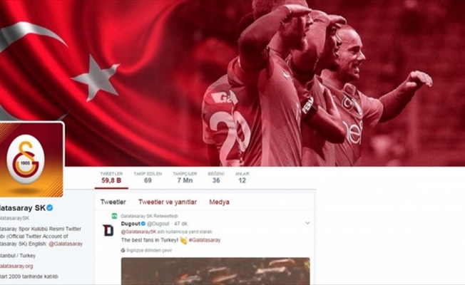 Galatasaray Twitter'da 7 milyon takipçiye ulaştı