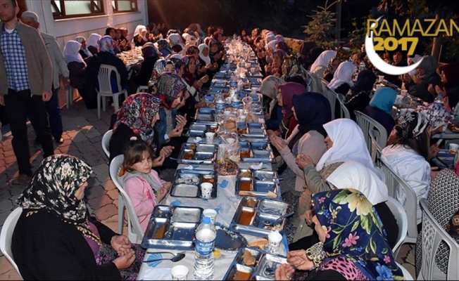 Amasya'da şehit babası iftar verdi