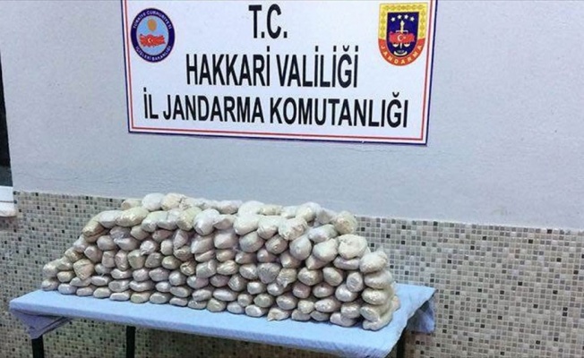 Hakkari'de 52 kilo 700 gram eroin ele geçirildi