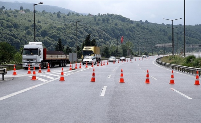 Abant-Kaynaşlı otoyolu bakım için ulaşıma kapandı