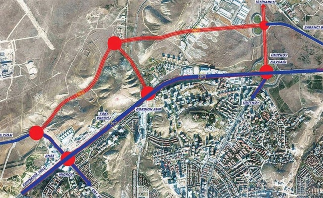 Başkentte yeni bulvar çalışması devam ediyor