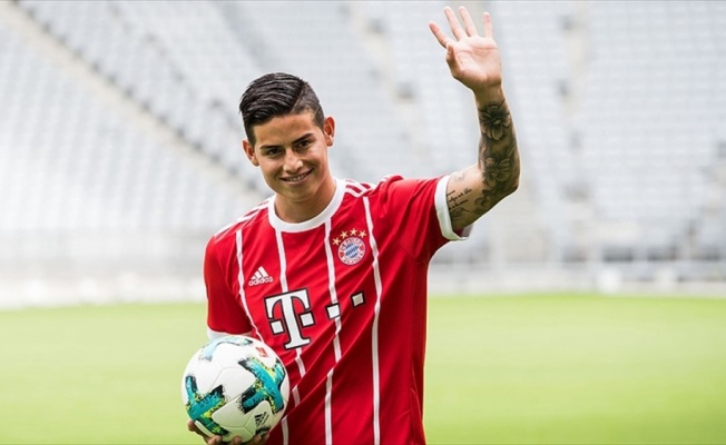 Bayern Münih, James Rodriguez'i basına tanıttı