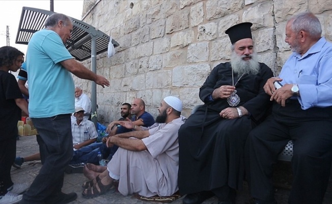 Kudüs'teki kiliseler Mescid-i Aksa'yla dayanışma içerisinde